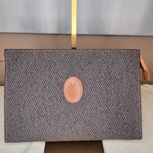Yves Saint Laurent Gray and Pink Women's Clutch